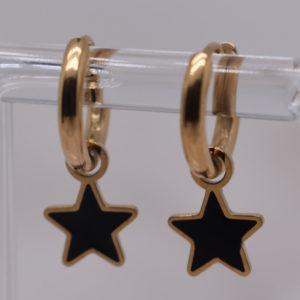 Aros Estrella Negro