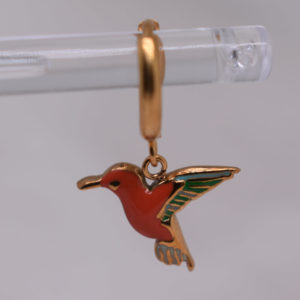 Aros Colibrí Naranja