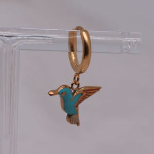 Aros Colibrí Azul
