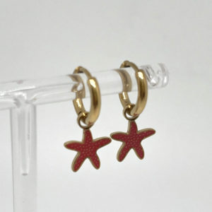 Aros Estrella de Mar Coral