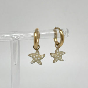 Aros Estrella de Mar Beige