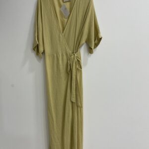 Vestido Camisero Lino Oliva