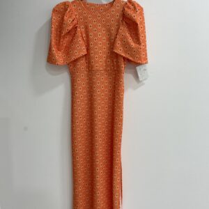Vestido Manga Globo Naranja