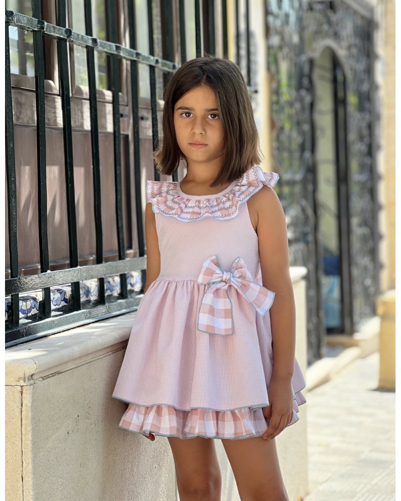 vestido-niña-vuelo-vichy-rosa-by-copo-la-peppa